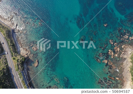 From the sky over the coast of Shigushishi's Dagri 50694587