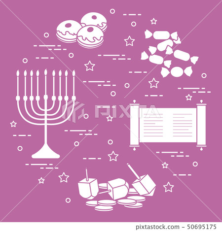 Jewish holiday Hanukkah Jewish holiday Hanukkah 50695175