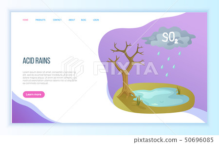 Pollution in Atmosphere, Acid Rain, Recycle Vector Pollution in Atmosphere, Acid Rain, Recycle Vector 50696085