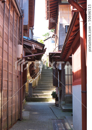 Stairs in the castle town 50696515