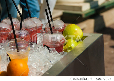 glasses with multi-colored smuz and tubules on a 50697098