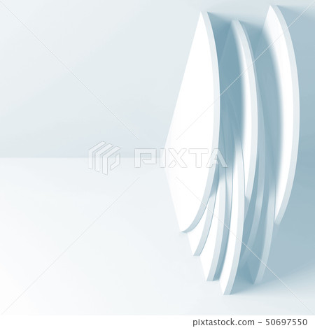 White 3d abstract minimal installation White 3d abstract minimal installation 50697550