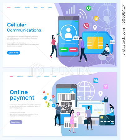Cellular Communication and Online Payment Website Cellular Communication and Online Payment Website 50699417