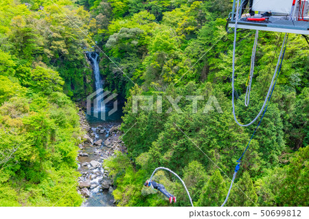 Bungee Jumping in the Suzu River Valley, Fuji City, Shizuoka Prefecture 50699812