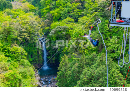 Bungee Jumping in the Suzu River Valley, Fuji City, Shizuoka Prefecture 50699818