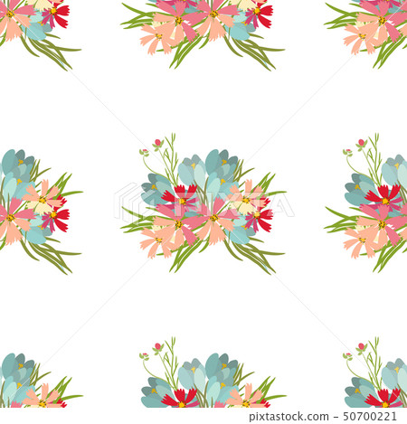 Floral flower cosmos crocus background vector illustration Floral flower cosmos crocus background vector illustration 50700221