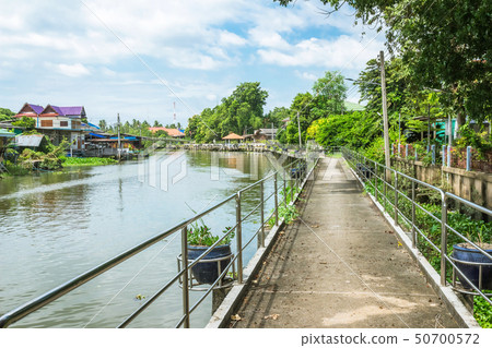 The river walkway in Thailand The river walkway in Thailand 50700572