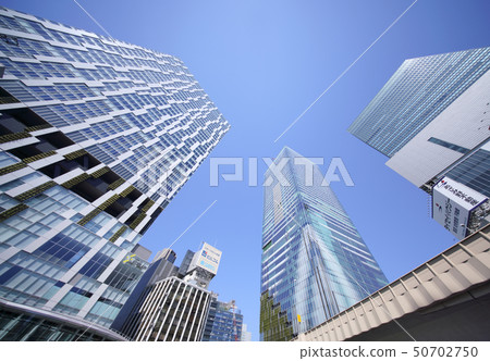 Tokyo cityscape in Japan I like Shibuya stream and Shibuya scramble square etc. Shibuya Hikarie screen upper right 50702750