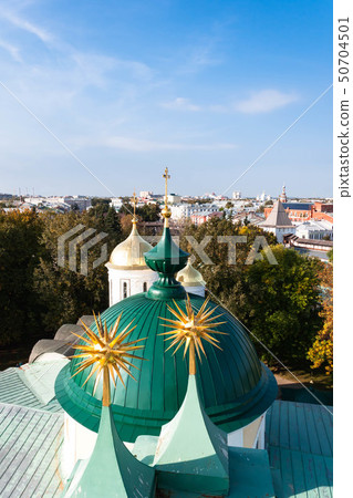 Spaso-Preobrazhensky Monastery in Yaroslavl, Russia abstract decorative architectural belfry details 50704501