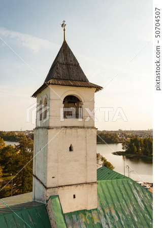 Spaso-Preobrazhensky Monastery in Yaroslavl, Russia abstract decorative architectural belfry details Spaso-Preobrazhensky Monastery in Yaroslavl, Russia abstract decorative architectural belfry details 50704507