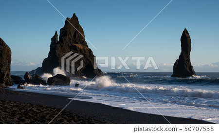 Reynisfjara close to Vik, Iceland, Europe 50707538