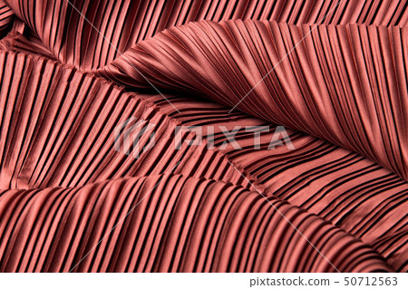 Pleated Fabric in long line drape with shadow Pleated Fabric in long line drape with shadow 50712563