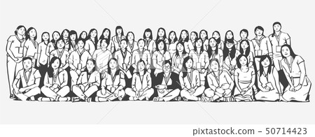 Illustration of student graduation reunion Illustration of student graduation reunion 50714423