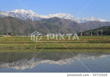 信濃大町五月山景 信濃大町五月山景 50715026