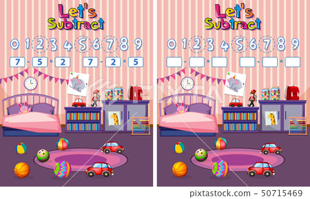Set of subtraction worksheet 50715469