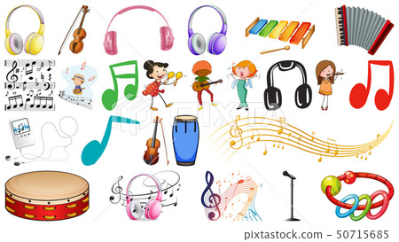 Set of music instruments Set of music instruments 50715685