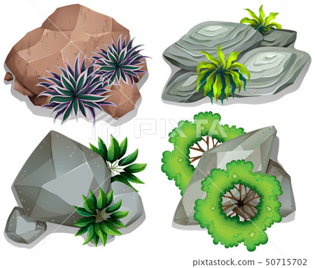 Set of stone and rock Set of stone and rock 50715702