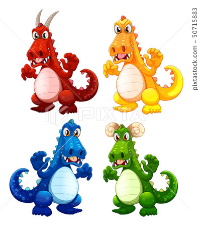 Set of dragon character 50715883