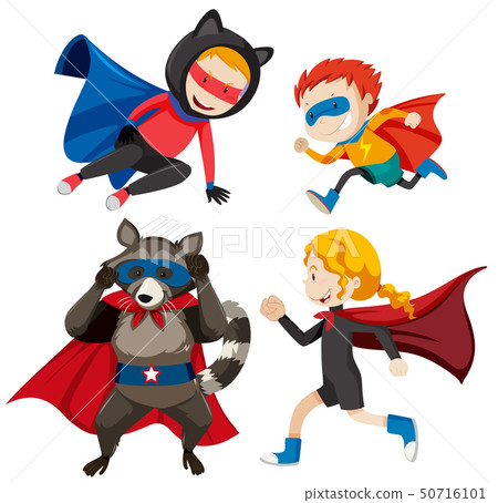 Set of different super heros Set of different super heros 50716101