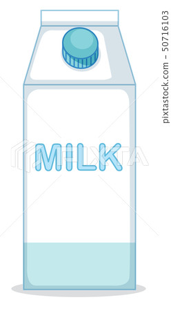 A milk box on white background 50716103
