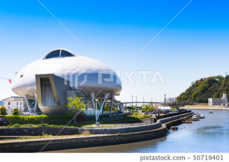 Ishinomaki Nakase's Ishinomori Tsubaki Art Museum and Kitakami River 50719401