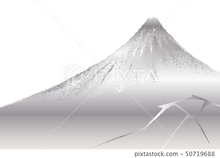 Katsushika Hokusai image Yamashita white rain silver white back 50719688