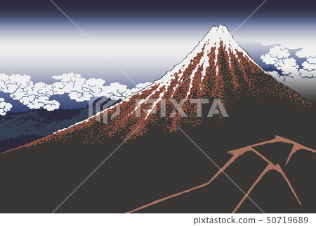 Katsushika Hokusai圖像山下白雨 50719689