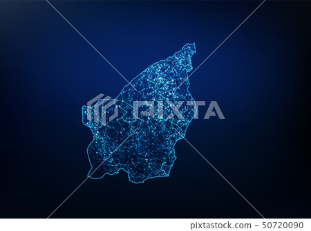 Abstract of San Marino map network, internet and 50720090