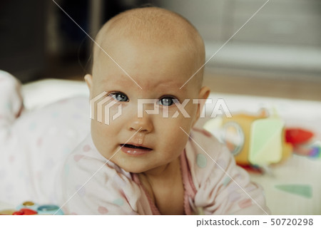 the first cold in a young child, crying, glass the first cold in a young child, crying, glass 50720298