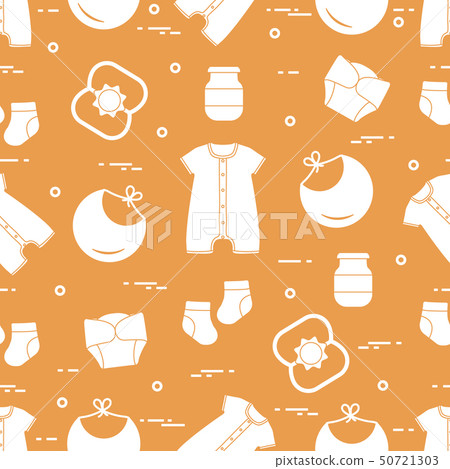 Newborn baby seamless pattern Newborn baby seamless pattern 50721303