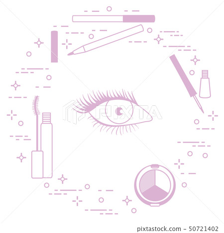 Eye makeup Decorative cosmetics. 50721402