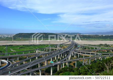 交通運輸建設-高速公路清水交流道 交通運輸建設-高速公路清水交流道 50722511