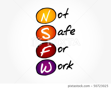NSFW - Not Safe For Work acronym - Stock Illustration [50723025] - PIXTA