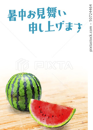 夏天賀卡西瓜 50724464
