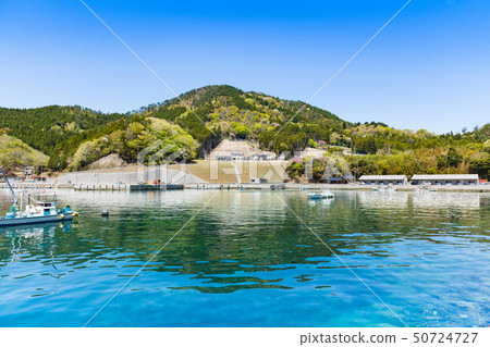 Sanriku漁港風景在Rias海岸的 50724727