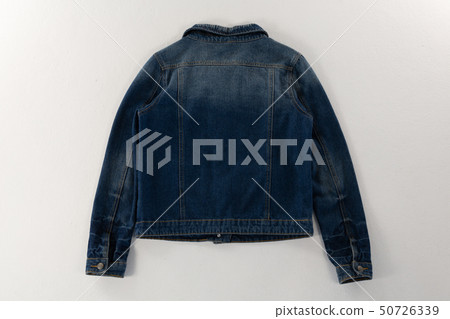 Denim jacket on white background Denim jacket on white background 50726339
