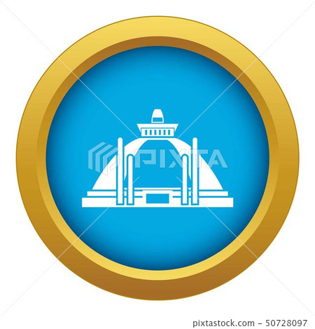 Polonnaruwa, ancient stupa icon blue vector isolated 50728097