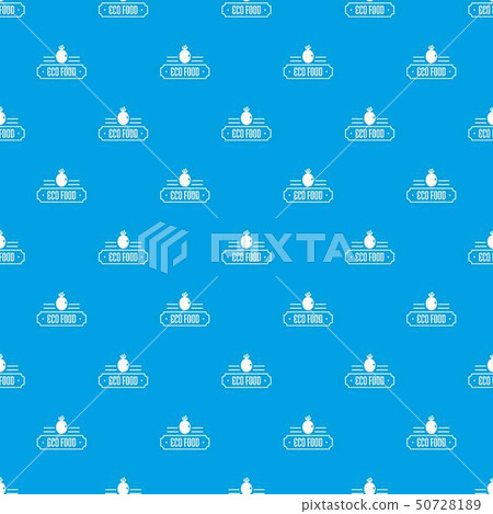 Eco food pattern vector seamless blue 50728189