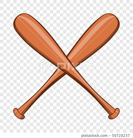 Baseball bat icon, cartoon style 50728237