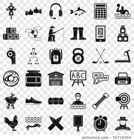 Activity icons set, simple style-插圖素材 [50728364] - PIXTA圖庫