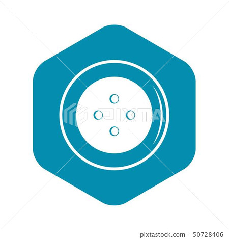 Button for clothing icon, simple style 50728406