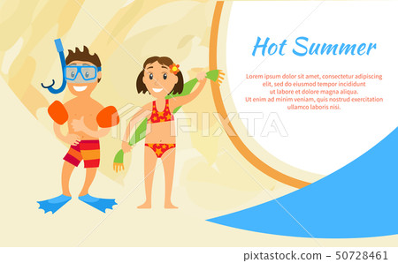 Hot Summer Kids on Vacation Brother and Sister Hot Summer Kids on Vacation Brother and Sister 50728461