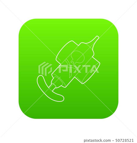 Hand insecticide spray icon green vector Hand insecticide spray icon green vector 50728521