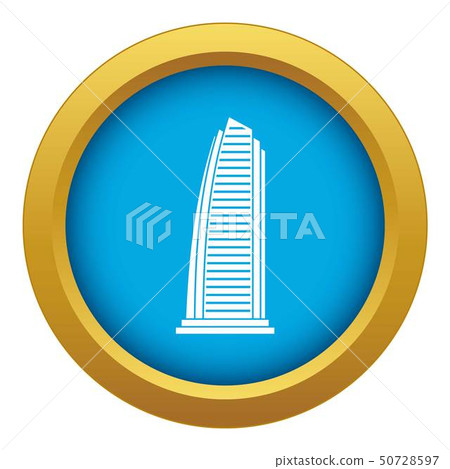 Skyscraper icon blue vector isolated 50728597