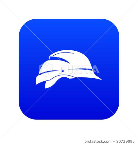 Hardhat icon digital blue 50729093