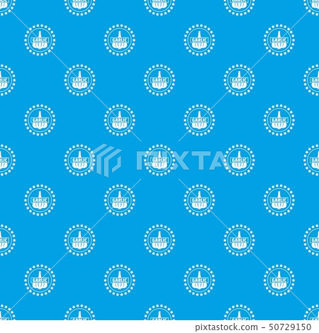 Garlic pattern vector seamless blue 50729150