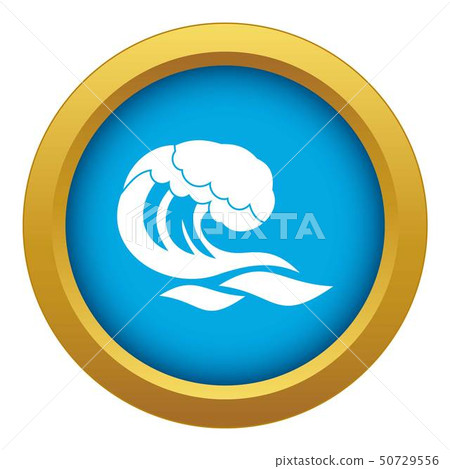 Wave icon blue vector isolated - Stock Illustration [50729556] - PIXTA