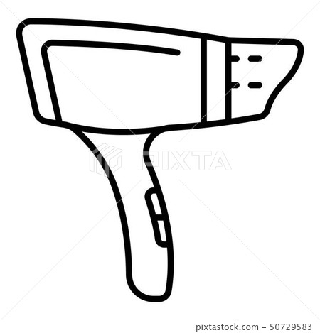 Professional hair dryer icon, outline style Professional hair dryer icon, outline style 50729583
