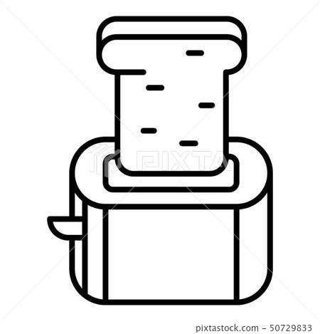 Small toaster icon, outline style 50729833