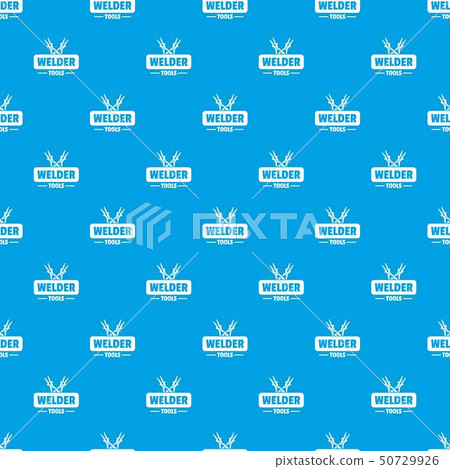 Welder work pattern vector seamless blue - Stock Illustration [50729926 ...